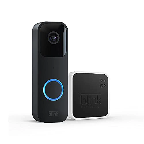 Blink Video Doorbell | Two-way audio, HD video, motion and chime app alerts and Alexa enabled — wired or wire-free (Black) - Imagen 3