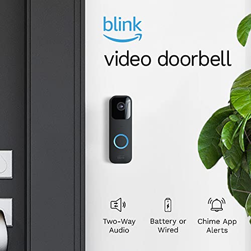 Blink Video Doorbell | Two-way audio, HD video, motion and chime app alerts and Alexa enabled — wired or wire-free (Black) - Imagen 9