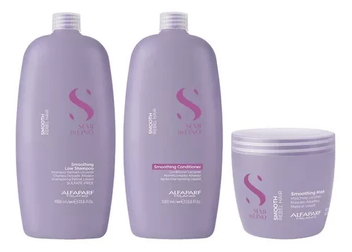 Alfaparf Smooth Shampoo + Acondicionador + Mascara Grande